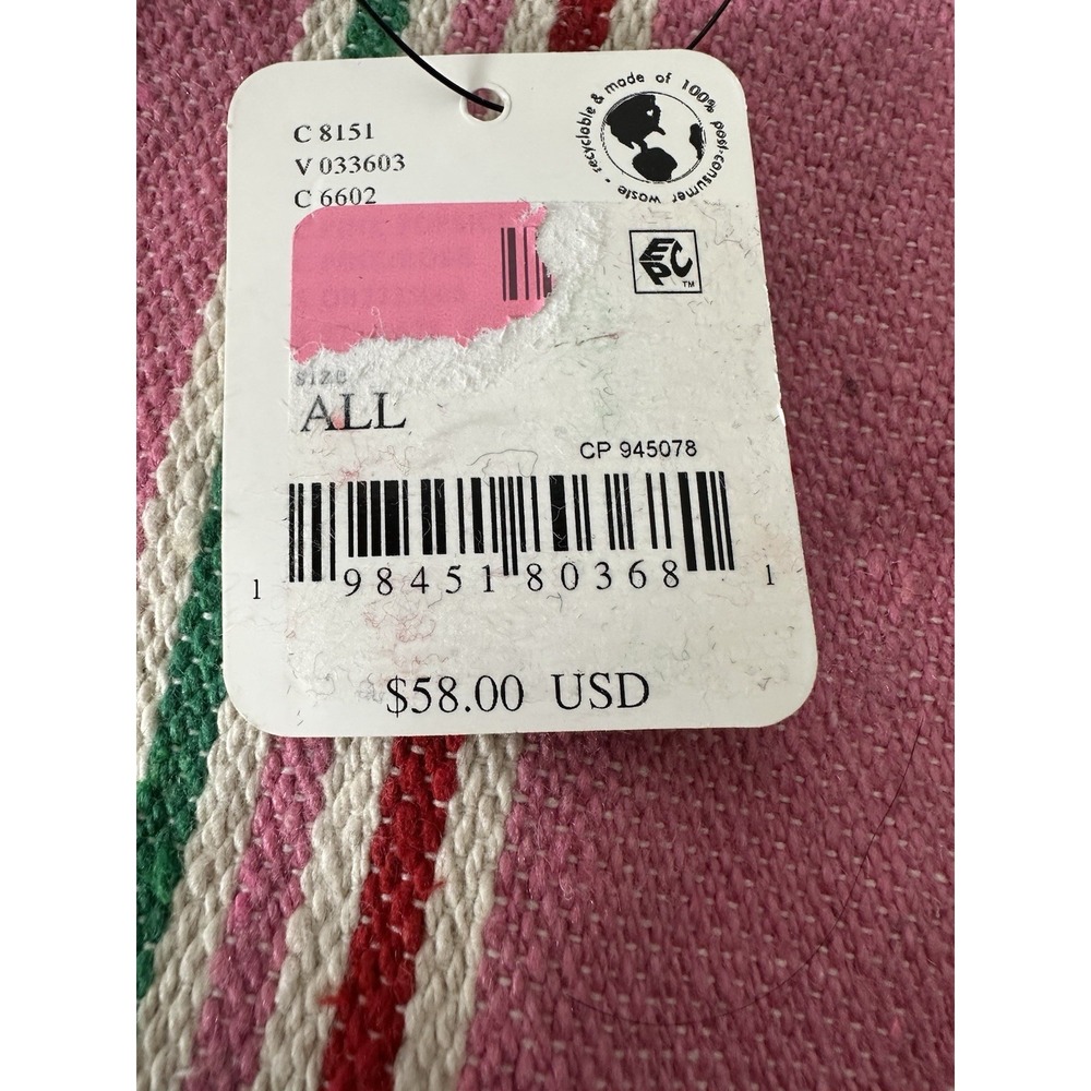 New‎ Free People Canvas Tote Pink Shopping Coquette - Picture 5 of 9